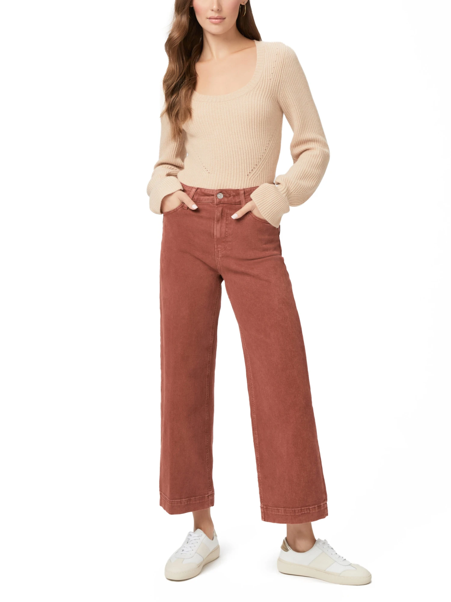 Paige - Anessa Wide Leg TERRACOTTA - Image 2