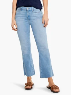 Paige - Collette Crop Flare W/ Raw Hem LIGHT WASH