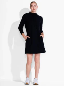 Brushed Terry Dress BLACK ONYX