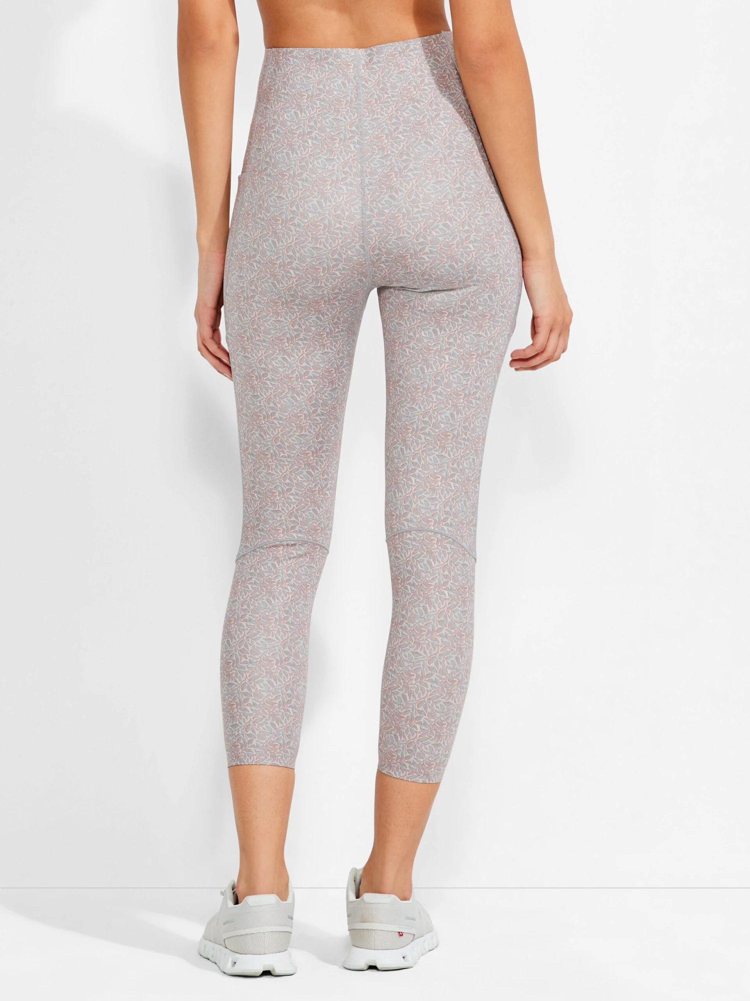 Flexfit Glowing Vines Crop Pocket Legging GREY MULTI - Image 4