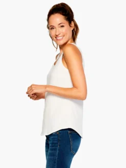 Shirt Tail Perfect Tank PAPER WHITE