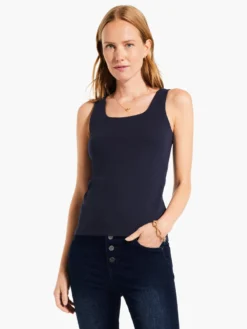 Shelf Bra Tank DARK INDIGO