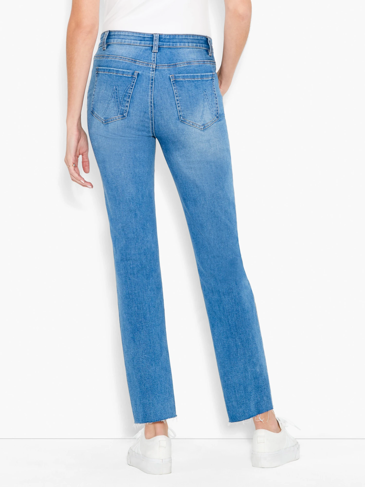 NZ Denim 28" Mid Rise Straight Ankle Jeans - Image 3