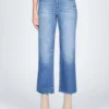 Black Orchid Marisa Relaxed Straight Fray Jeans MEDIUM BLUE