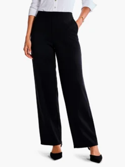 29" Drapey Ponte Wide Leg Ankle Pant