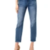 Liverpool - Kennedy Crop Straight W/ Cut Hem MEDIUM WASH