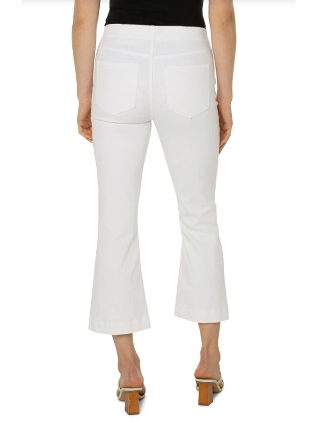 Liverpool - Chloe Crop W/ Welt Pockets WHITE - Image 3
