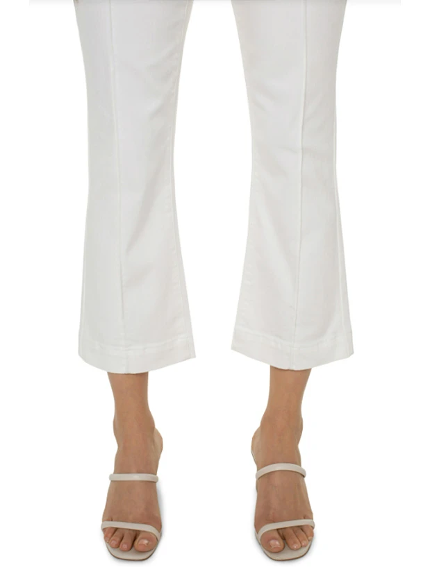 Liverpool - Chloe Crop W/ Welt Pockets WHITE - Image 4