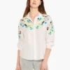Placed Petals Shirt WHITE MULTI