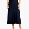 Crepe Slip Skirt DARK INDIGO