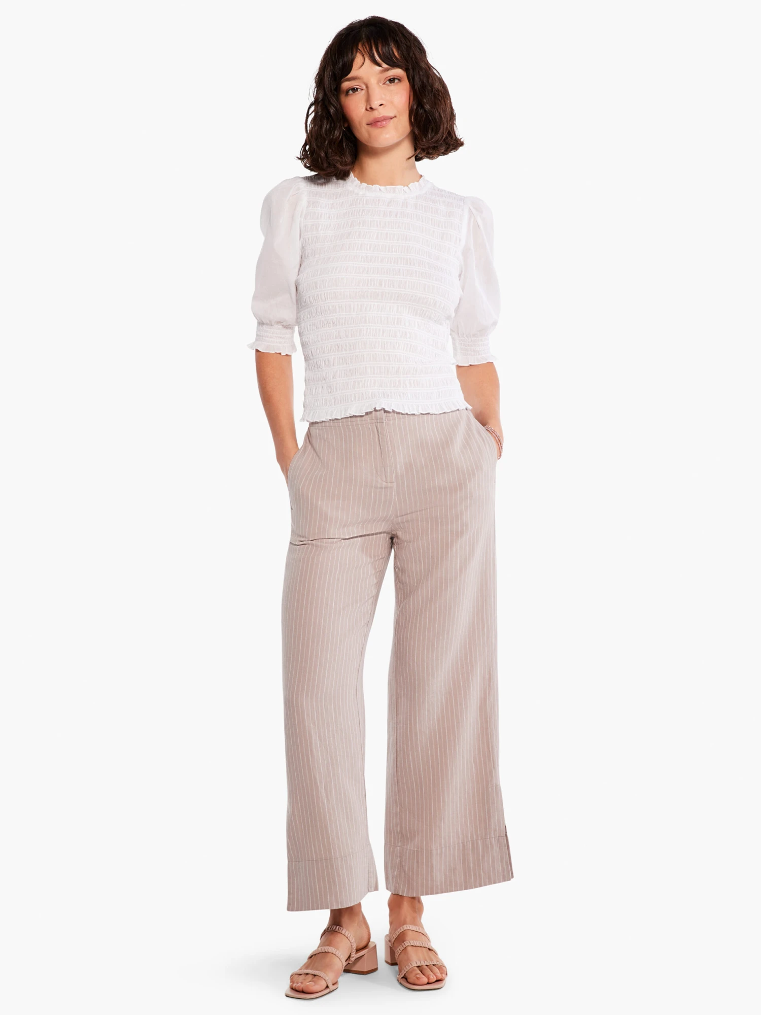 Central Park Wide-Leg Ankle Pant NEUTRAL MULTI - Image 2