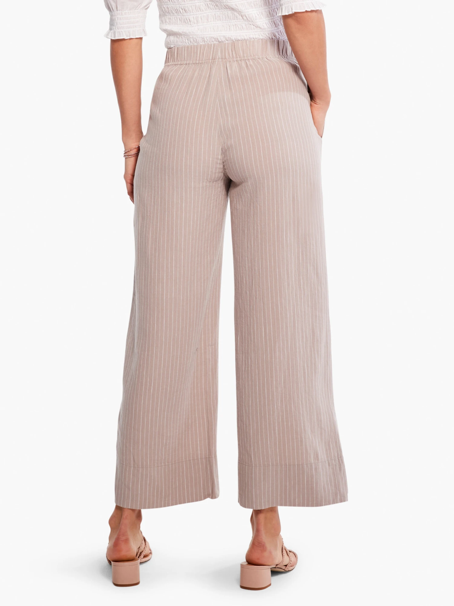 Central Park Wide-Leg Ankle Pant NEUTRAL MULTI - Image 4