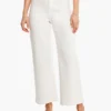 NZ Denim Mid Rise Wide-Leg Crop Jean PAPER WHITE