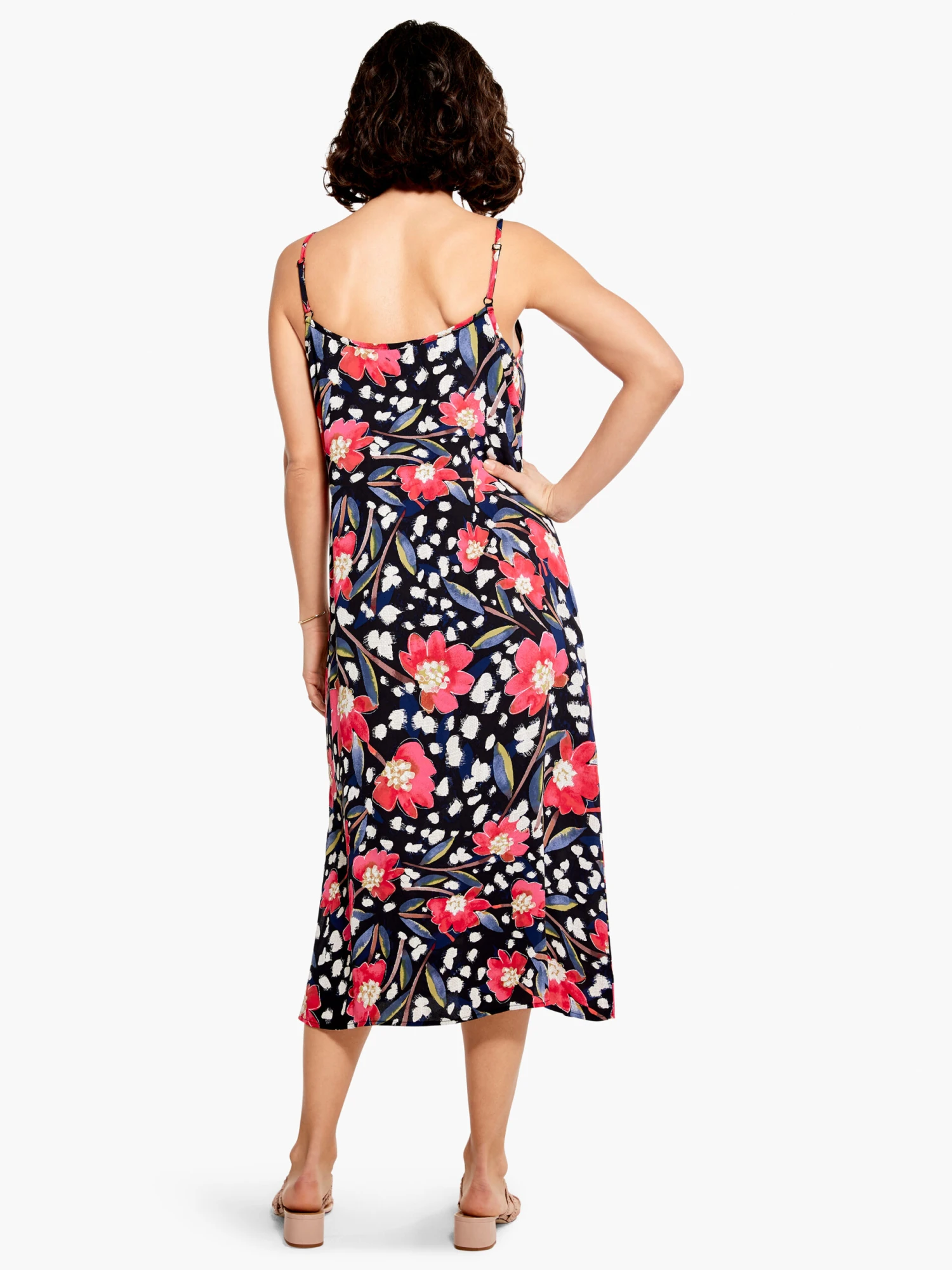 Flower Burst Slip Dress PINK MULTI - Image 3