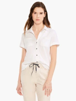 NZT Short Sleeve Pocket Shirt PAPER WHITE
