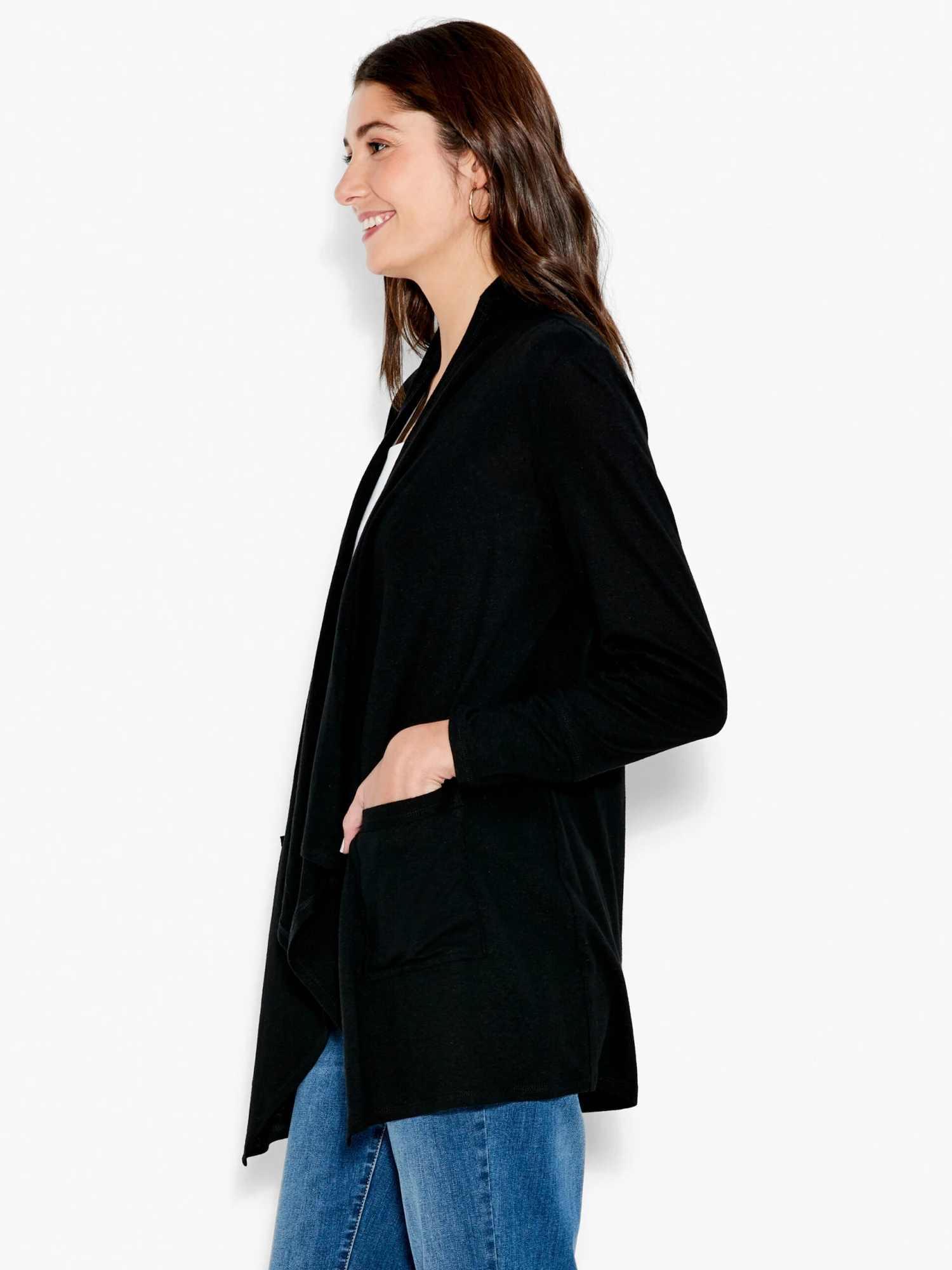 NZT Long Sleeve Drape Cardigan - Image 2