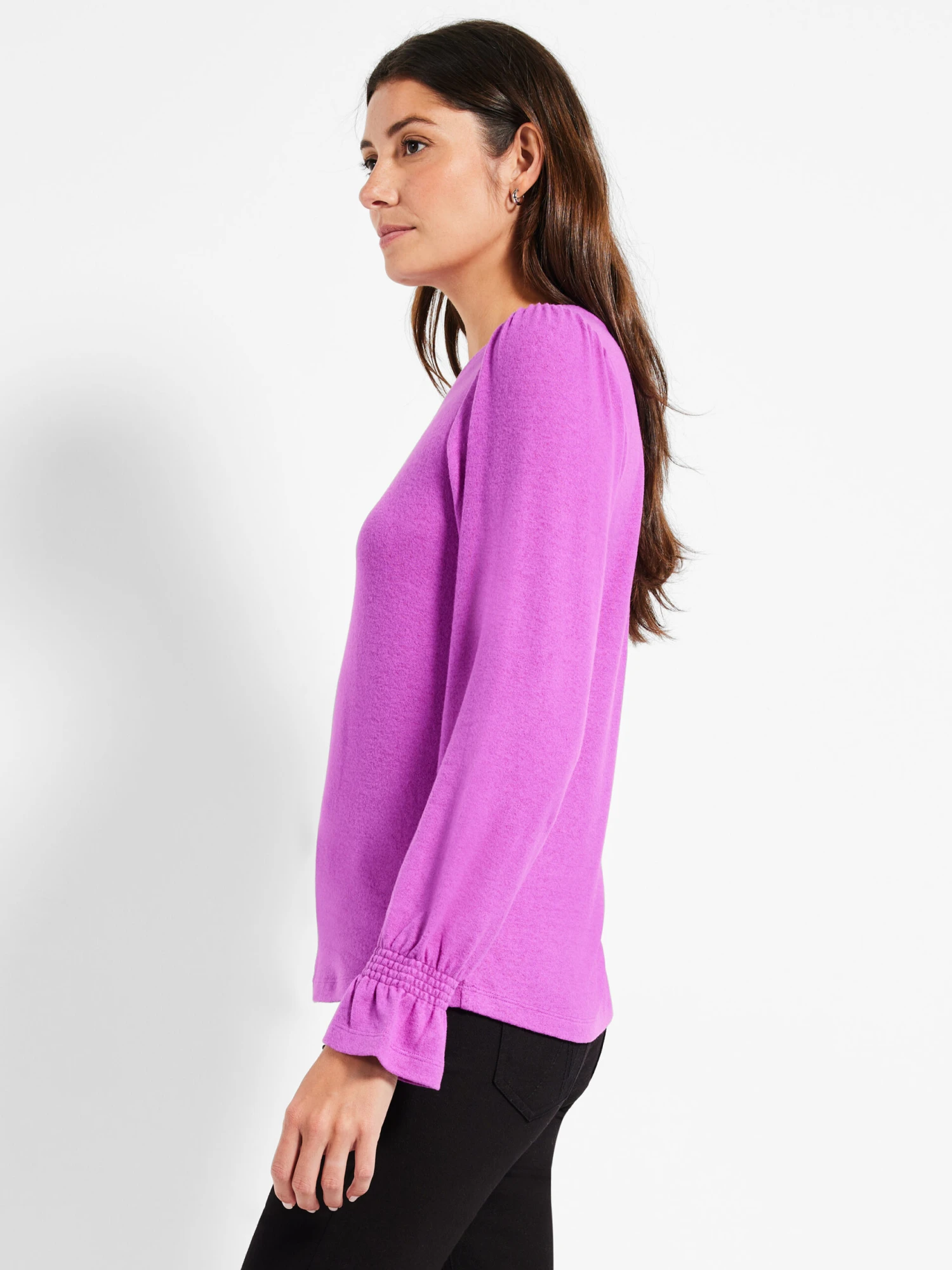 NZT Sweet Dreams Femme Sleeve Tee VIVID MAGENTA - Image 2