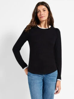 NZT Sweet Dreams Puff Shoulder Layered Top