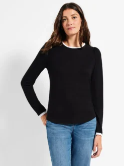 NZT Sweet Dreams Puff Shoulder Layered Top