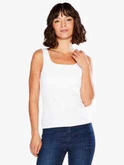 Shelf Bra Perfect Tank PAPER WHITE