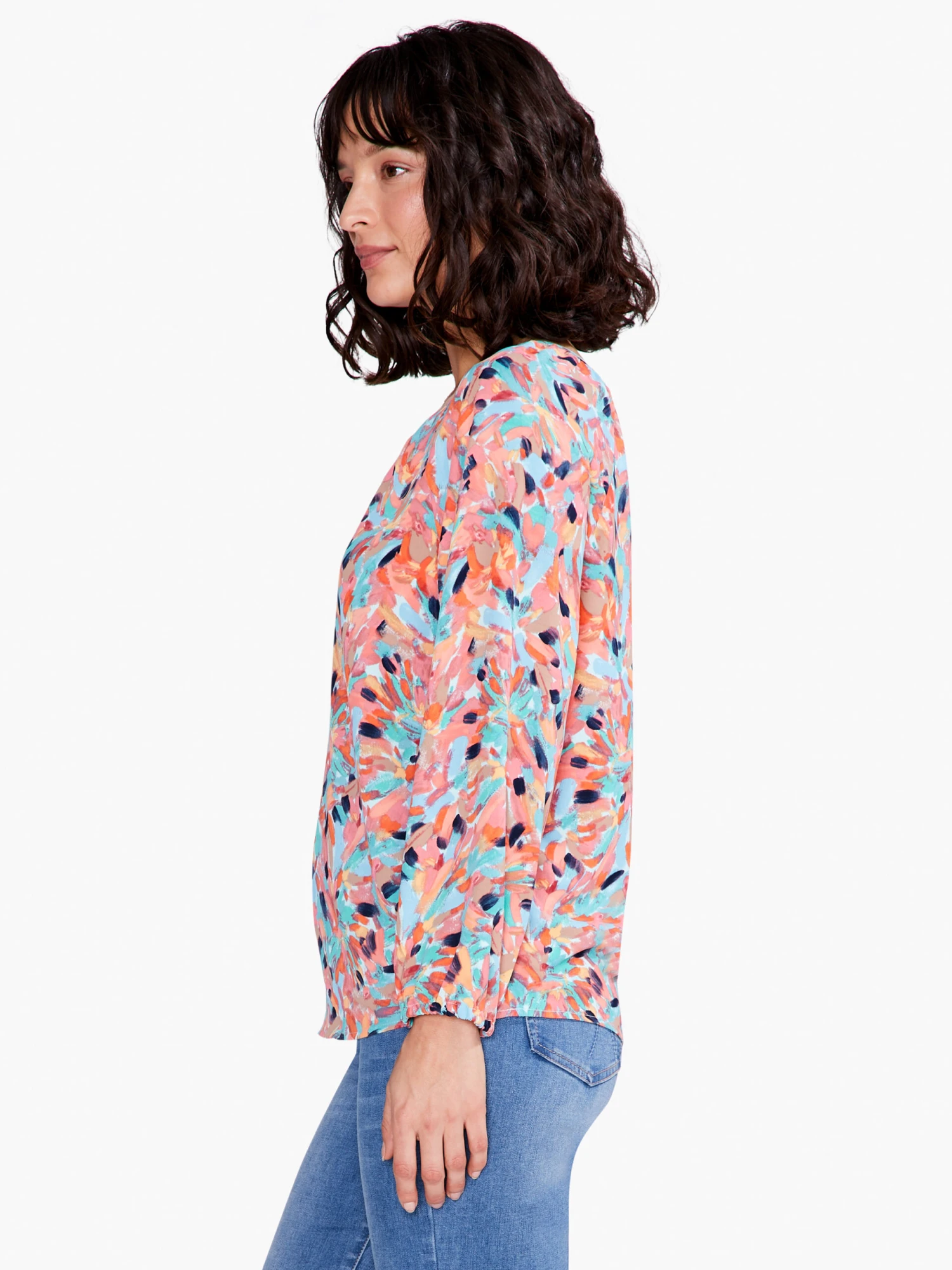 Punchy Petals Top ORANGE MULTI - Image 2