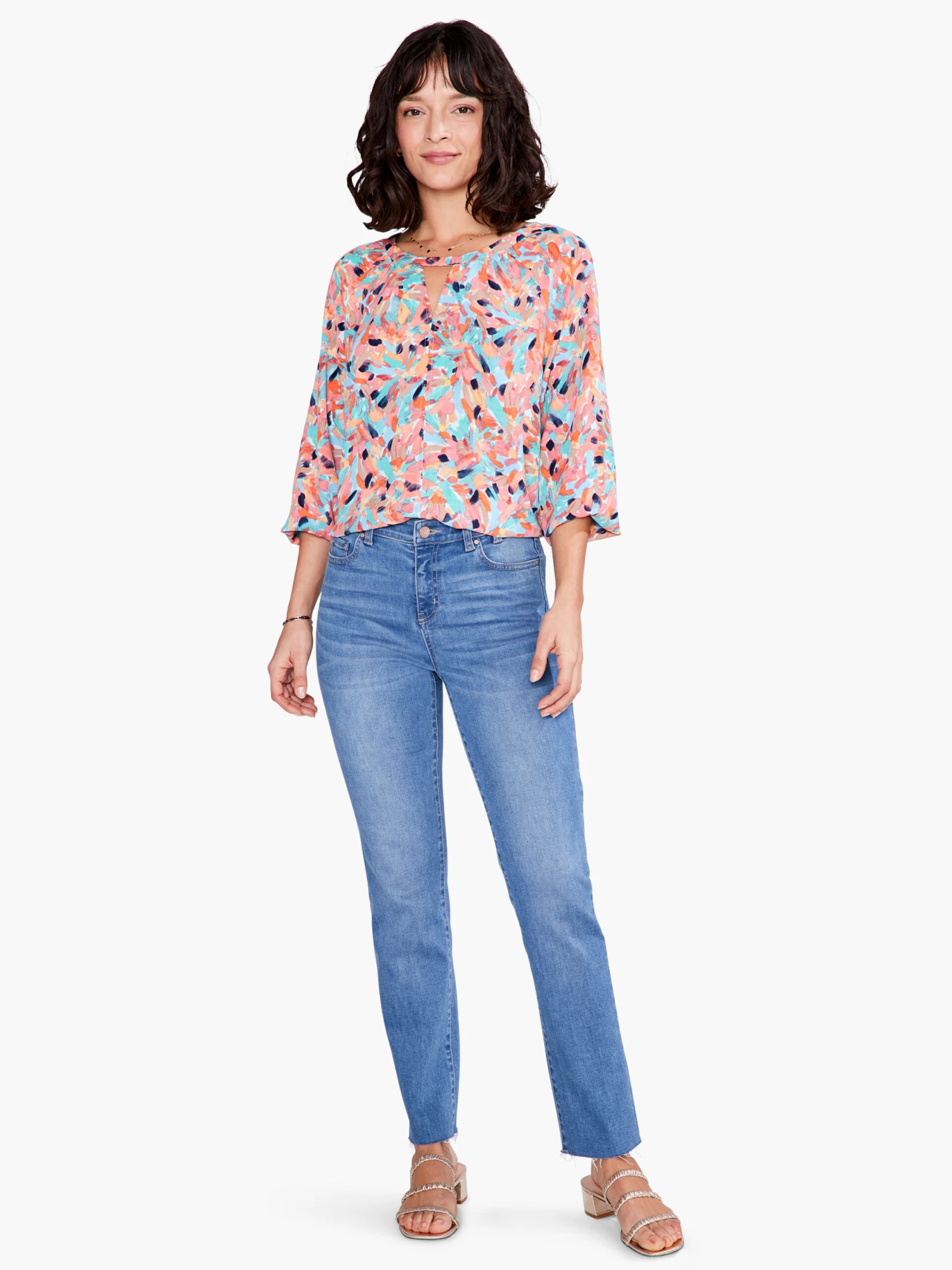 Punchy Petals Top ORANGE MULTI - Image 4