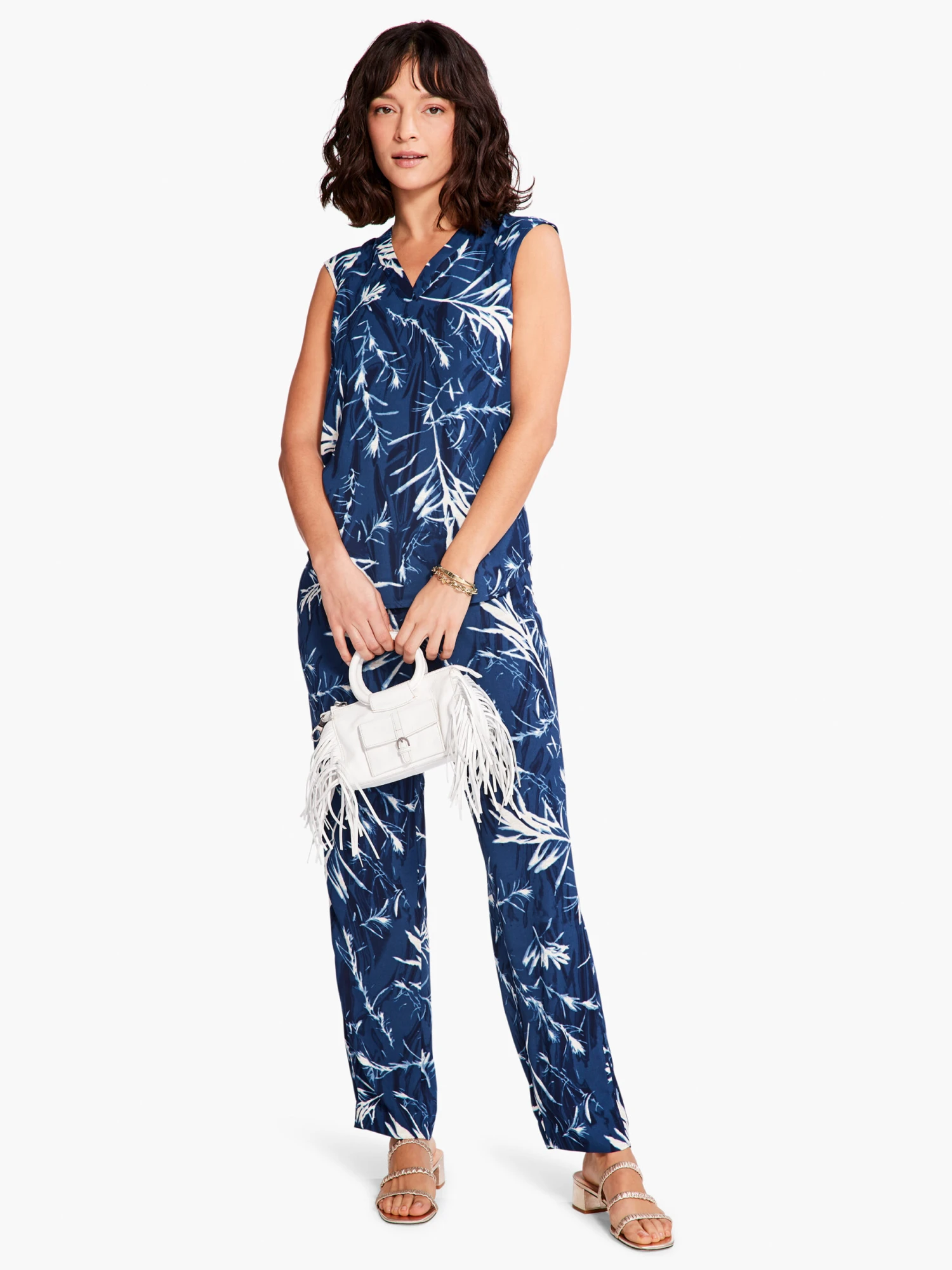 Vintage Botanical Tank BLUE MULTI - Image 4