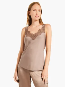 Lace Cami Tank STUCCO