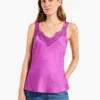 Lace Cami Tank VIVID MAGENTA
