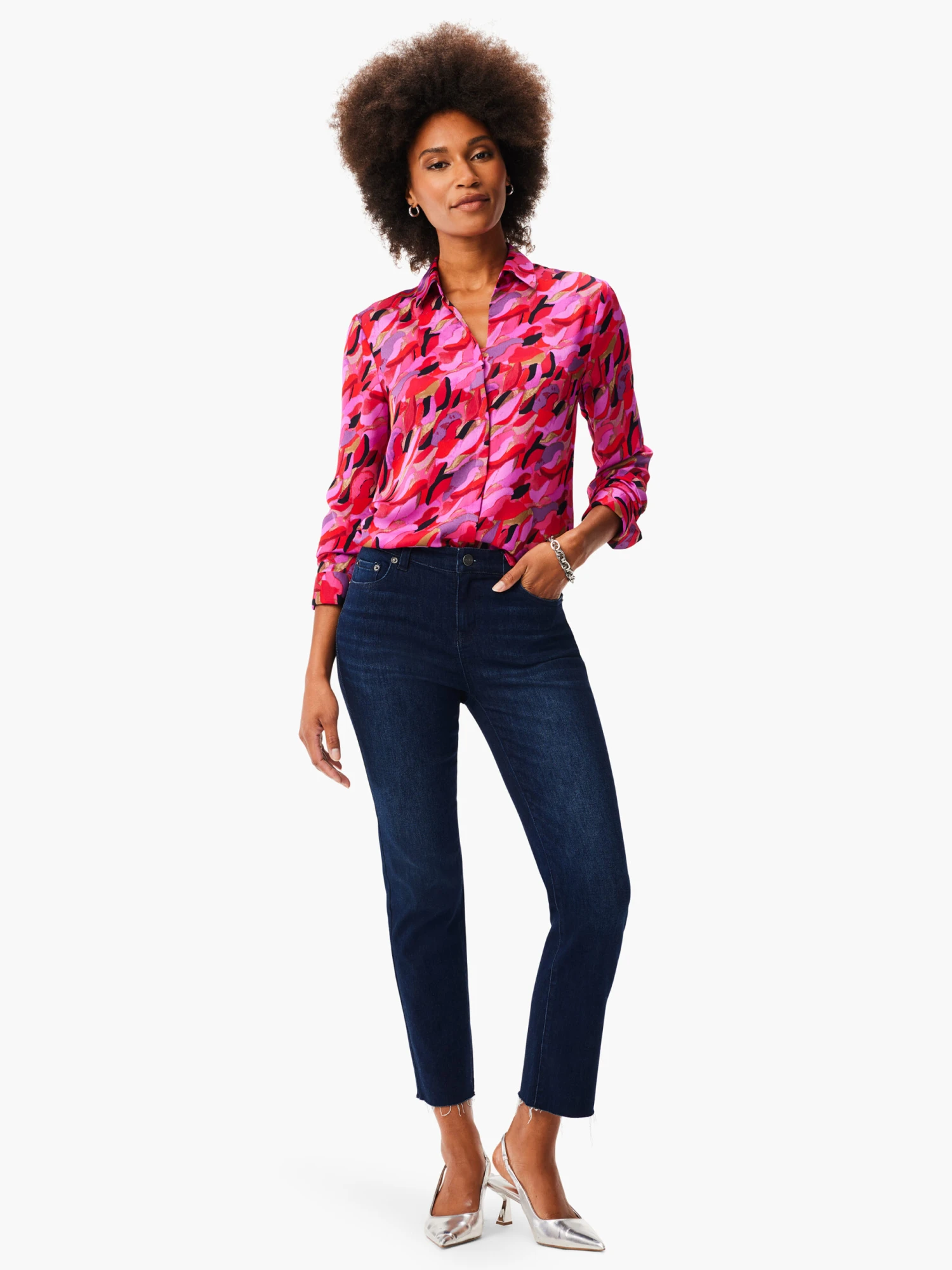 Petal Splash Shirt PINK MULTI - Image 5