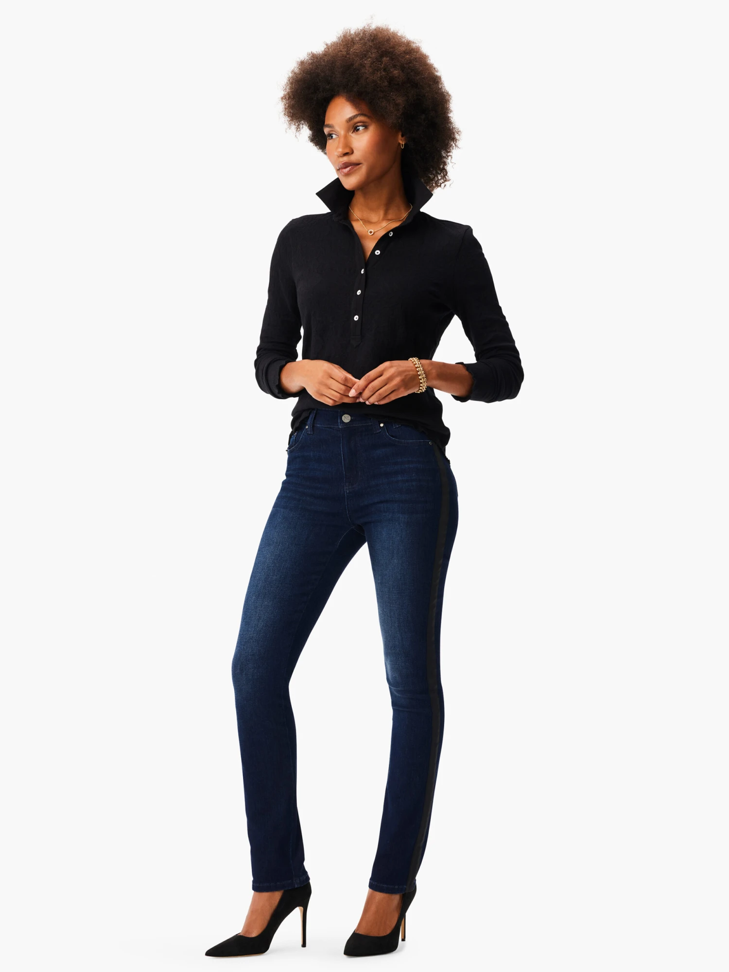 NZ Denim 31" Mid Rise Slim Tuxedo Jean TWILIGHT - Image 2